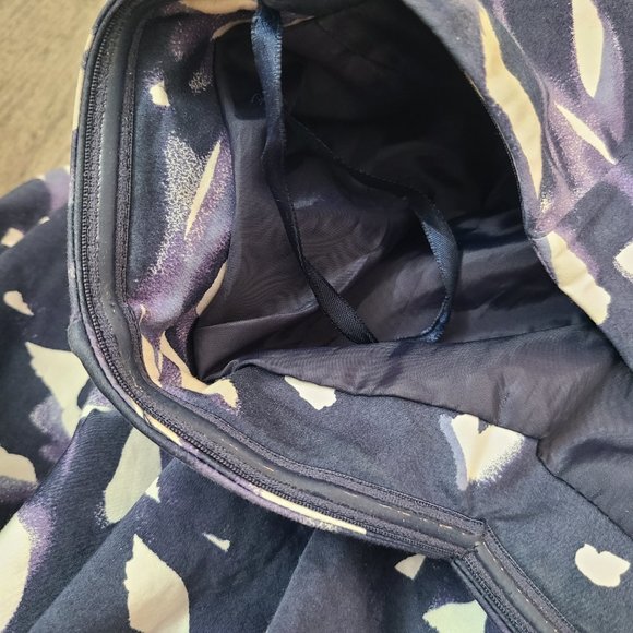 H&M women's strapless halter top pleated dress blue purple and white size 6 - Picture 11 of 11